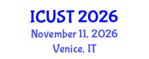 International Conference on Underground Space Technology (ICUST) November 11, 2026 - Venice, Italy