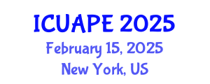 International Conference on Urban Air Pollution and Environment (ICUAPE) February 15, 2025 - New York, United States