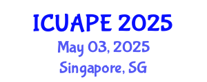 International Conference on Urban Air Pollution and Environment (ICUAPE) May 03, 2025 - Singapore, Singapore