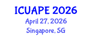 International Conference on Urban Air Pollution and Environment (ICUAPE) April 27, 2026 - Singapore, Singapore International Conference on Urban Air Pollution and Environment (ICUAPE) April 27, 2026 - Singapore, Singapore
