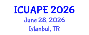 International Conference on Urban Air Pollution and Environment (ICUAPE) June 28, 2026 - Istanbul, Turkey