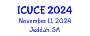 International Conference on Urban and Civil Engineering (ICUCE) November 11, 2024 - Jeddah, Saudi Arabia