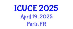 International Conference on Urban and Civil Engineering (ICUCE) April 19, 2025 - Paris, France