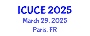 International Conference on Urban and Civil Engineering (ICUCE) March 29, 2025 - Paris, France