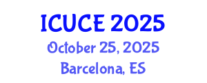 International Conference on Urban and Civil Engineering (ICUCE) October 25, 2025 - Barcelona, Spain