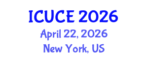 International Conference on Urban and Civil Engineering (ICUCE) April 22, 2026 - New York, United States