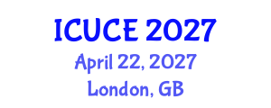International Conference on Urban and Civil Engineering (ICUCE) April 22, 2027 - London, United Kingdom International Conference on Urban and Civil Engineering (ICUCE) April 22, 2027 - London, United Kingdom