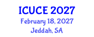 International Conference on Urban and Civil Engineering (ICUCE) February 18, 2027 - Jeddah, Saudi Arabia International Conference on Urban and Civil Engineering (ICUCE) February 18, 2027 - Jeddah, Saudi Arabia