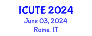 International Conference on Urban and Public Transportation Engineering (ICUTE) June 03, 2024 - Rome, Italy