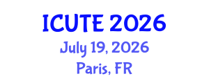 International Conference on Urban and Public Transportation Engineering (ICUTE) July 19, 2026 - Paris, France