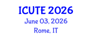 International Conference on Urban and Public Transportation Engineering (ICUTE) June 03, 2026 - Rome, Italy