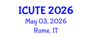 International Conference on Urban and Public Transportation Engineering (ICUTE) May 03, 2026 - Rome, Italy