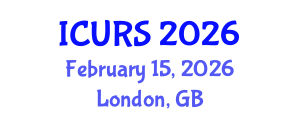 International Conference on Urban and Regional Studies (ICURS) February 15, 2026 - London, United Kingdom