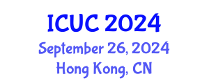 International Conference on Urban Climate (ICUC) September 26, 2024 - Hong Kong, China
