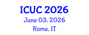 International Conference on Urban Climate (ICUC) June 03, 2026 - Rome, Italy