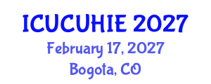 International Conference on Urban Climatology and Urban Heat Island Effect (ICUCUHIE) February 17, 2027 - Bogota, Colombia International Conference on Urban Climatology and Urban Heat Island Effect (ICUCUHIE) February 17, 2027 - Bogota, Colombia