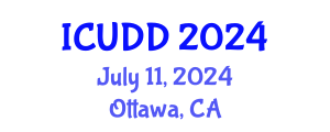 International Conference on Urban Design and Development (ICUDD) July 11, 2024 - Ottawa, Canada
