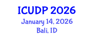 International Conference on Urban Development and Planning (ICUDP) January 14, 2026 - Bali, Indonesia