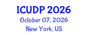 International Conference on Urban Development and Planning (ICUDP) October 07, 2026 - New York, United States