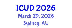 International Conference on Urban Drainage (ICUD) March 29, 2026 - Sydney, Australia