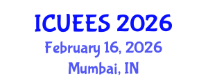International Conference on Urban Earthquake Engineering and Seismology (ICUEES) February 16, 2026 - Mumbai, India International Conference on Urban Earthquake Engineering and Seismology (ICUEES) February 16, 2026 - Mumbai, India