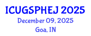 International Conference on Urban Green Space, Public Health, and Environmental Justice (ICUGSPHEJ) December 09, 2025 - Goa, India