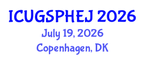 International Conference on Urban Green Space, Public Health, and Environmental Justice (ICUGSPHEJ) July 19, 2026 - Copenhagen, Denmark