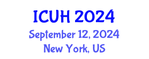 International Conference on Urban Health (ICUH) September 12, 2024 - New York, United States