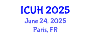 International Conference on Urban Health (ICUH) June 24, 2025 - Paris, France