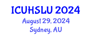 International Conference on Urban Housing, Sustainability and Land Use (ICUHSLU) August 29, 2024 - Sydney, Australia