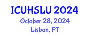 International Conference on Urban Housing, Sustainability and Land Use (ICUHSLU) October 28, 2024 - Lisbon, Portugal