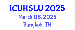 International Conference on Urban Housing, Sustainability and Land Use (ICUHSLU) March 08, 2025 - Bangkok, Thailand