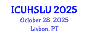 International Conference on Urban Housing, Sustainability and Land Use (ICUHSLU) October 28, 2025 - Lisbon, Portugal