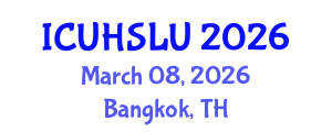 International Conference on Urban Housing, Sustainability and Land Use (ICUHSLU) March 08, 2026 - Bangkok, Thailand