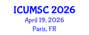 International Conference on Urban Mobility for Smart Cities (ICUMSC) April 19, 2026 - Paris, France