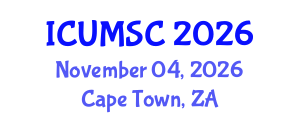 International Conference on Urban Mobility for Smart Cities (ICUMSC) November 04, 2026 - Cape Town, South Africa