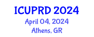 International Conference on Urban Planning and Regional Development (ICUPRD) April 04, 2024 - Athens, Greece