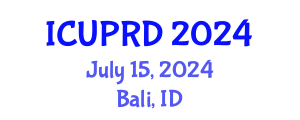 International Conference on Urban Planning and Regional Development (ICUPRD) July 15, 2024 - Bali, Indonesia