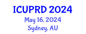 International Conference on Urban Planning and Regional Development (ICUPRD) May 16, 2024 - Sydney, Australia