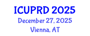International Conference on Urban Planning and Regional Development (ICUPRD) December 27, 2025 - Vienna, Austria