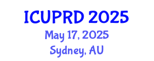 International Conference on Urban Planning and Regional Development (ICUPRD) May 17, 2025 - Sydney, Australia