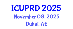 International Conference on Urban Planning and Regional Development (ICUPRD) November 08, 2025 - Dubai, United Arab Emirates
