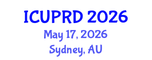 International Conference on Urban Planning and Regional Development (ICUPRD) May 17, 2026 - Sydney, Australia