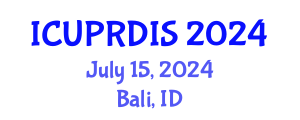 International Conference on Urban Planning, Regional Development and Information Society (ICUPRDIS) July 15, 2024 - Bali, Indonesia