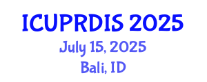 International Conference on Urban Planning, Regional Development and Information Society (ICUPRDIS) July 15, 2025 - Bali, Indonesia