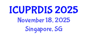 International Conference on Urban Planning, Regional Development and Information Society (ICUPRDIS) November 18, 2025 - Singapore, Singapore