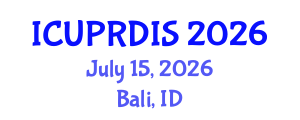 International Conference on Urban Planning, Regional Development and Information Society (ICUPRDIS) July 15, 2026 - Bali, Indonesia