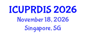 International Conference on Urban Planning, Regional Development and Information Society (ICUPRDIS) November 18, 2026 - Singapore, Singapore