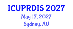 International Conference on Urban Planning, Regional Development and Information Society (ICUPRDIS) May 17, 2027 - Sydney, Australia International Conference on Urban Planning, Regional Development and Information Society (ICUPRDIS) May 17, 2027 - Sydney, Australia