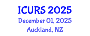 International Conference on Urban Regeneration and Sustainability (ICURS) December 01, 2025 - Auckland, New Zealand
